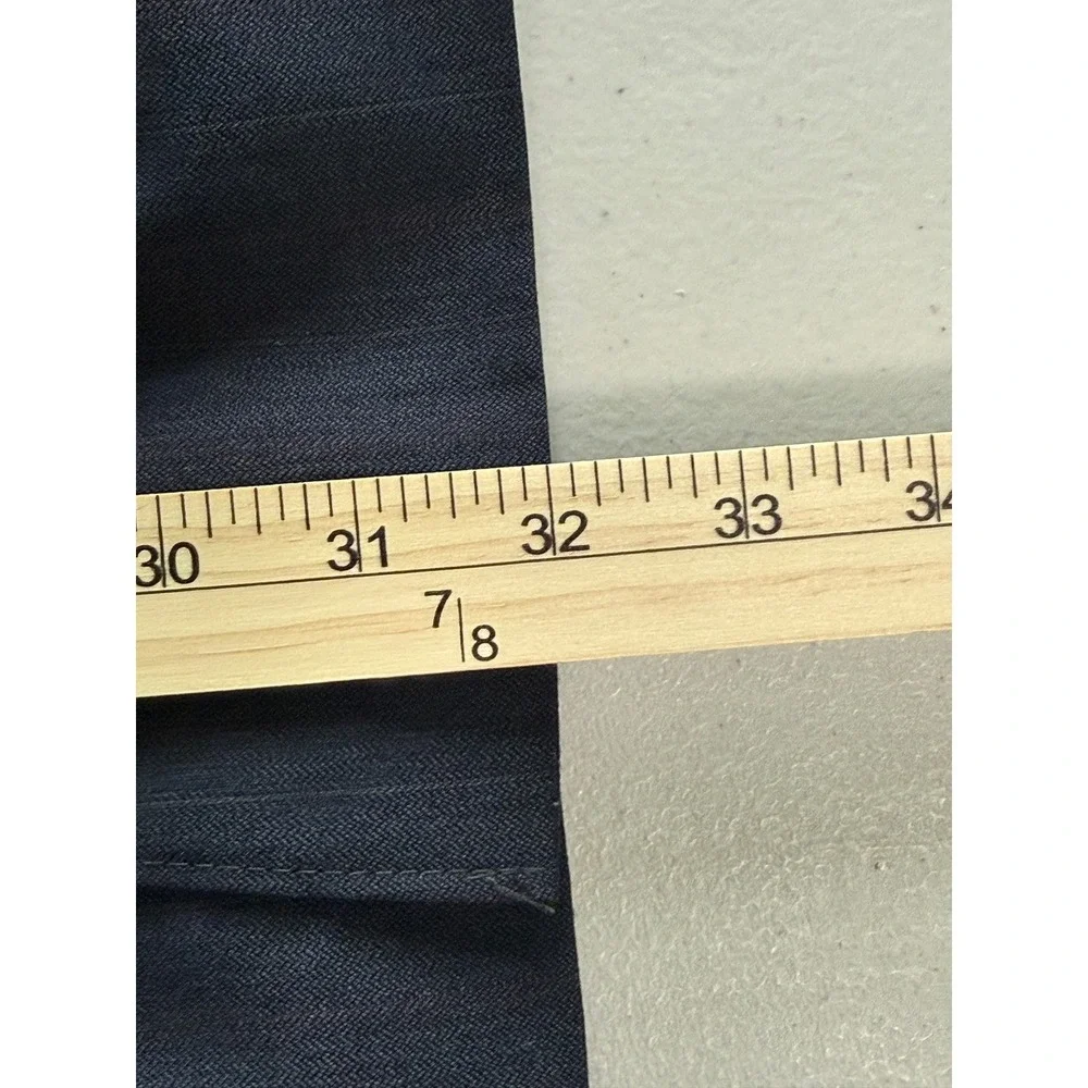 Stafford Mens Navy Blue Blazer Sport Coat 50R Worsted‎ Wool Blend USA